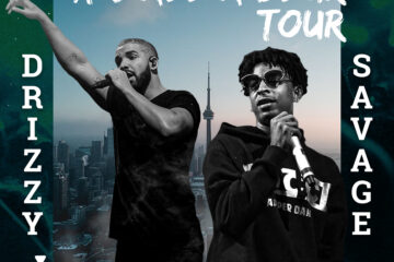 Drake & 21 Savage It's All A Blur Tour Promo Graphic