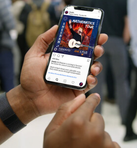 Ed Sheeran's Mathematics Tour Instagram Post