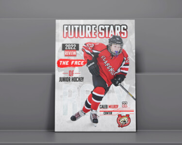 Clarence Mustangs Magazine Cover Mockup