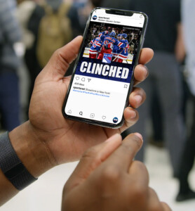 New York Rangers Clinched Instagram Post